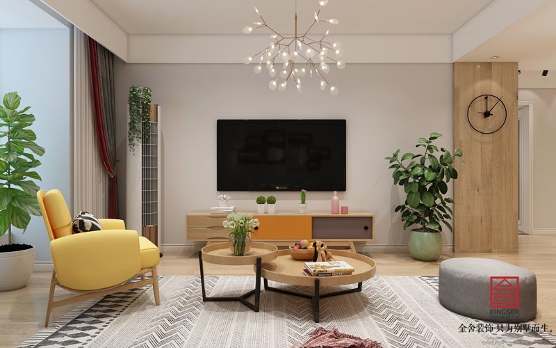 翰玉門庭90平簡(jiǎn)約風(fēng)格裝修效果圖