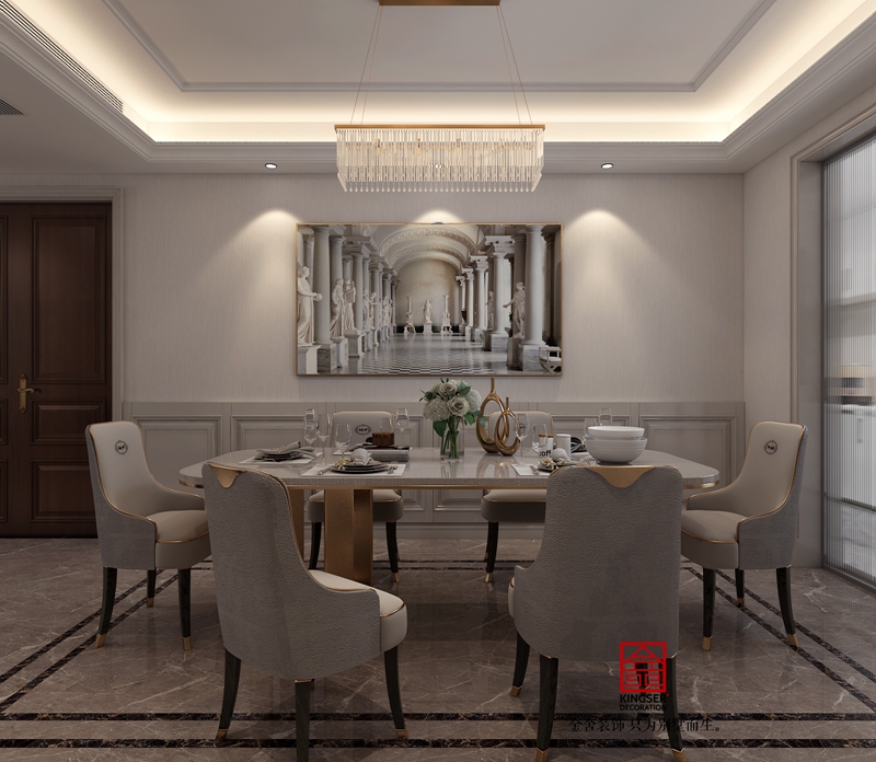 榮盛御府184平米歐式風格研發(fā)效果圖