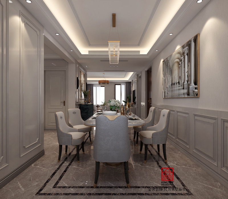 榮盛御府184平米歐式風格研發(fā)效果圖