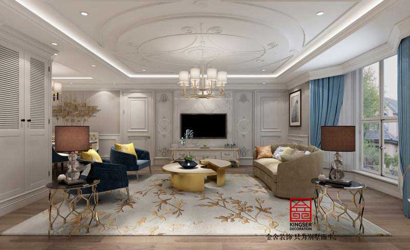 北京金港國際180平米歐式風格裝修效果圖
