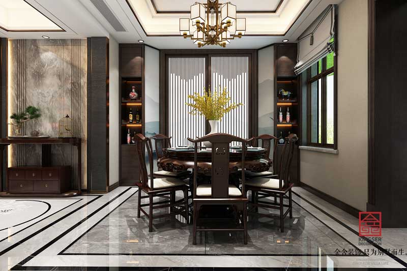 榮盛華府185平中式風(fēng)格裝修設(shè)計案例