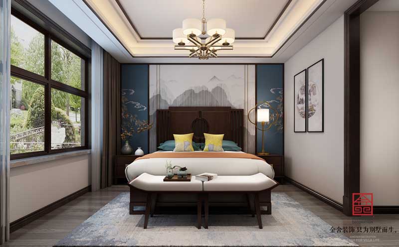 榮盛華府185平中式風(fēng)格裝修設(shè)計效果圖