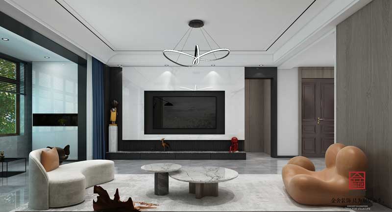 榮盛華府躍層裝修設(shè)計(jì)效果圖