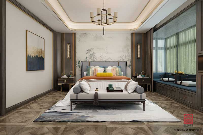 榮盛華府215平米躍層裝修效果圖