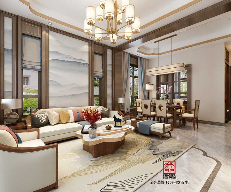 碧桂園裝修-新中式-設(shè)計效果圖