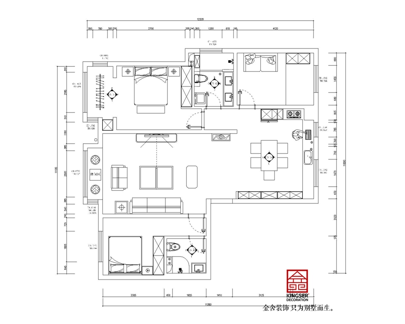 假日麗城裝修戶型改造方案
