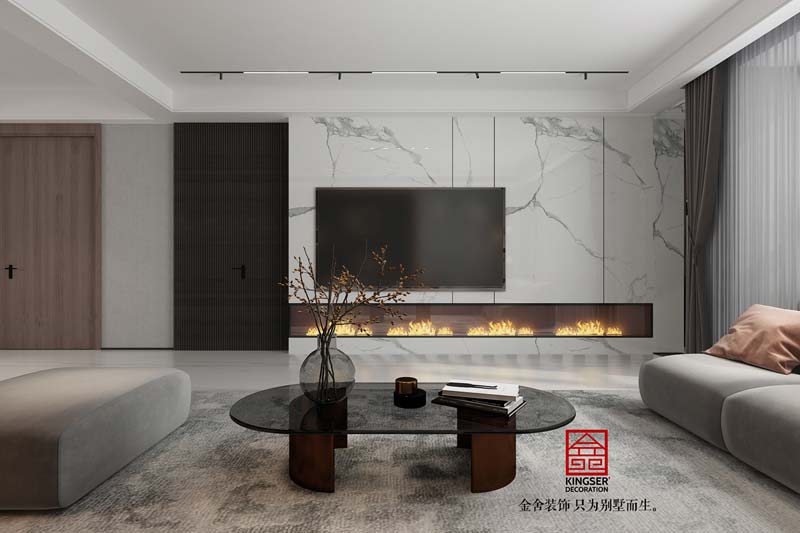 榮盛華府178平米現(xiàn)代風格裝修設計