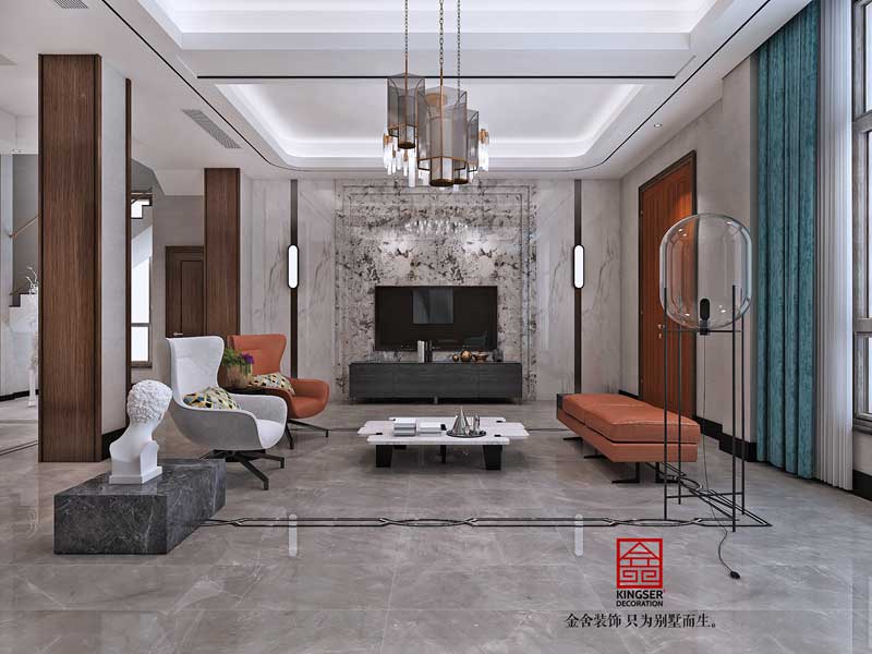 大者三期別墅裝修290平輕奢風(fēng)格設(shè)計(jì)方案