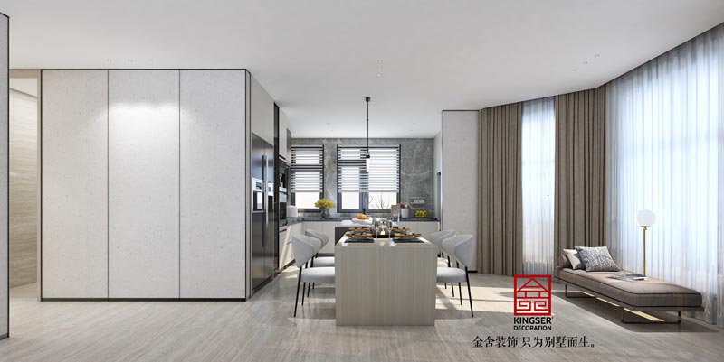 匯君城裝修設(shè)計360平米輕奢風格效果圖