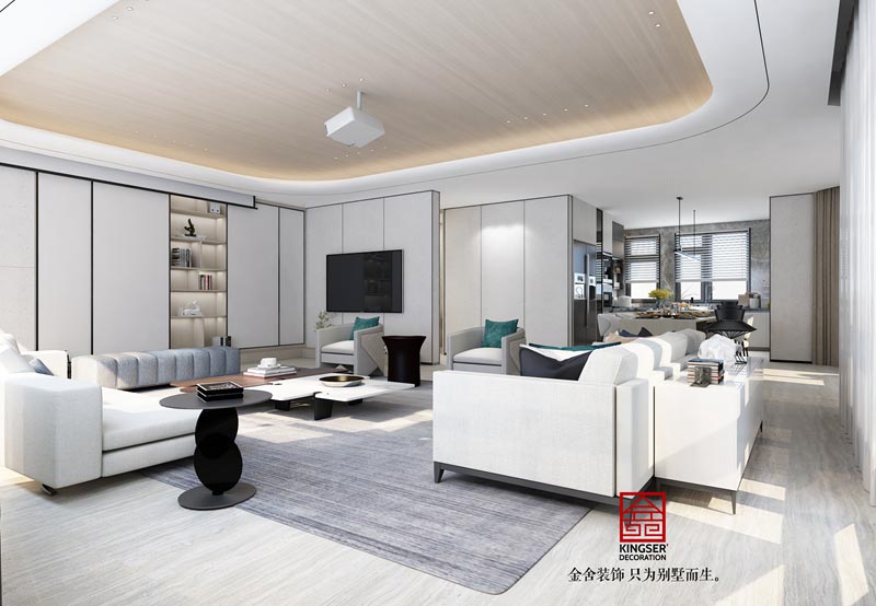 匯君城裝修設(shè)計360平米輕奢風格效果圖