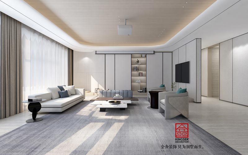 匯君城裝修設(shè)計360平米輕奢風格效果圖