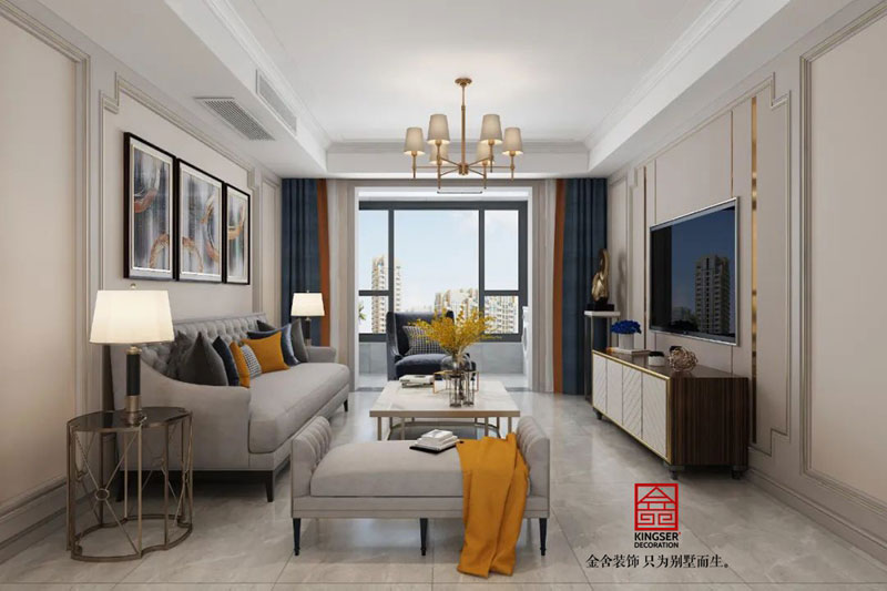 維多利亞三期120㎡美式風(fēng)格裝修實(shí)景圖