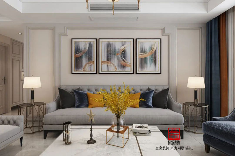 維多利亞三期120㎡美式風(fēng)格裝修實(shí)景圖