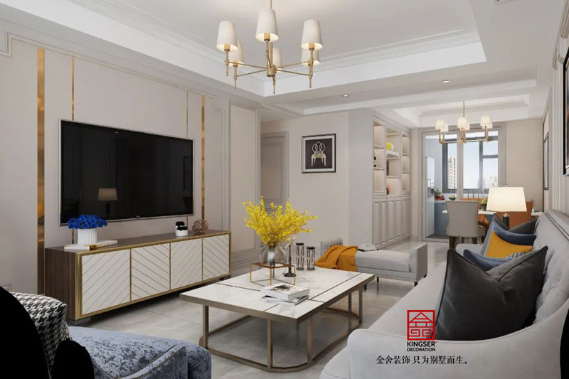 維多利亞三期120㎡美式風(fēng)格裝修實(shí)景圖