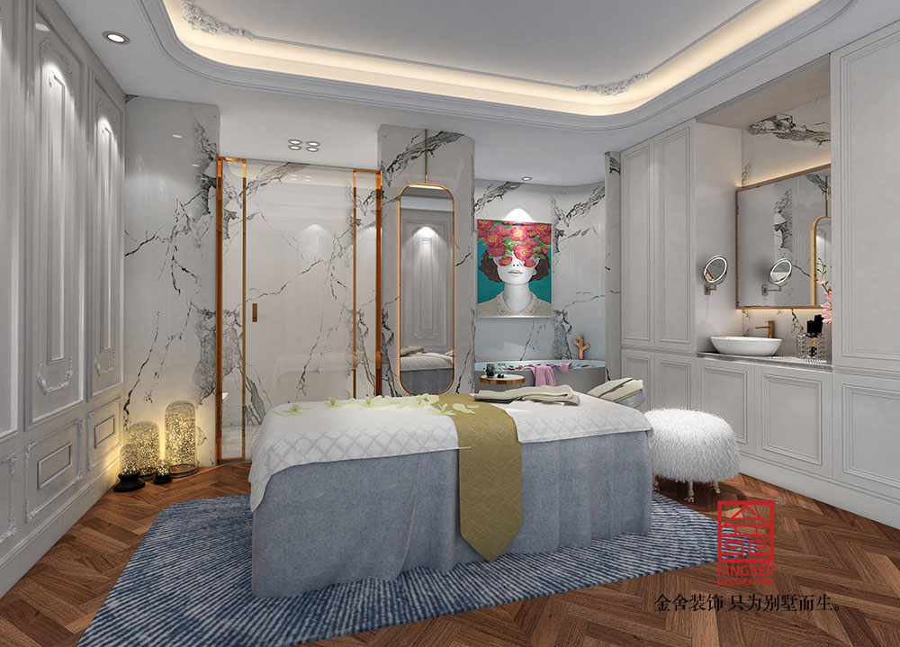 石家莊工裝設(shè)計俏之翼美容院裝修效果圖