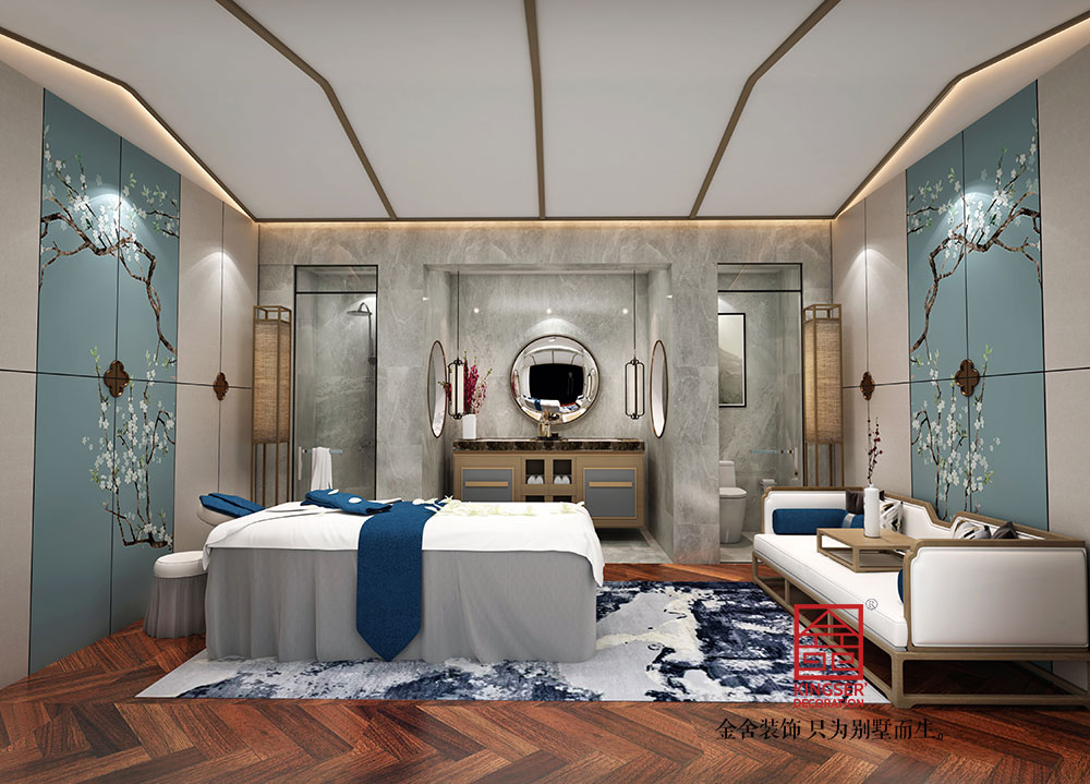 石家莊工裝設(shè)計俏之翼美容院裝修效果圖