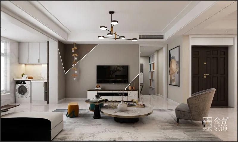 榮盛華府260㎡底躍裝修極簡風(fēng)格效果圖