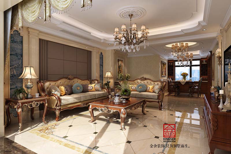 國(guó)賓壹號(hào)139平米歐式風(fēng)格裝修案例