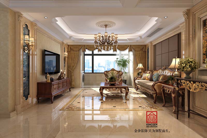 國(guó)賓壹號(hào)139平米歐式風(fēng)格裝修案例