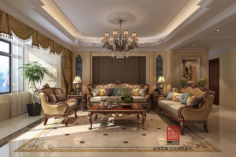 國(guó)賓壹號(hào)139平米歐式風(fēng)格裝修案例