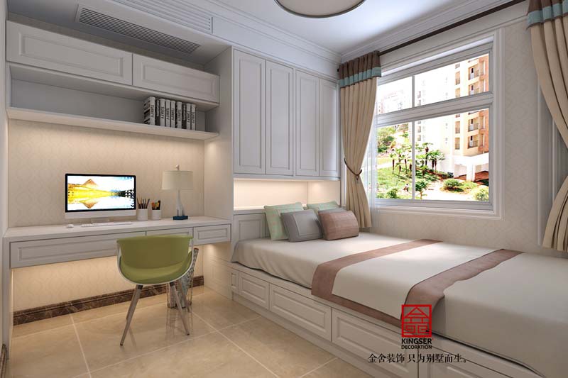 國賓壹號108平米清新美式裝修設計