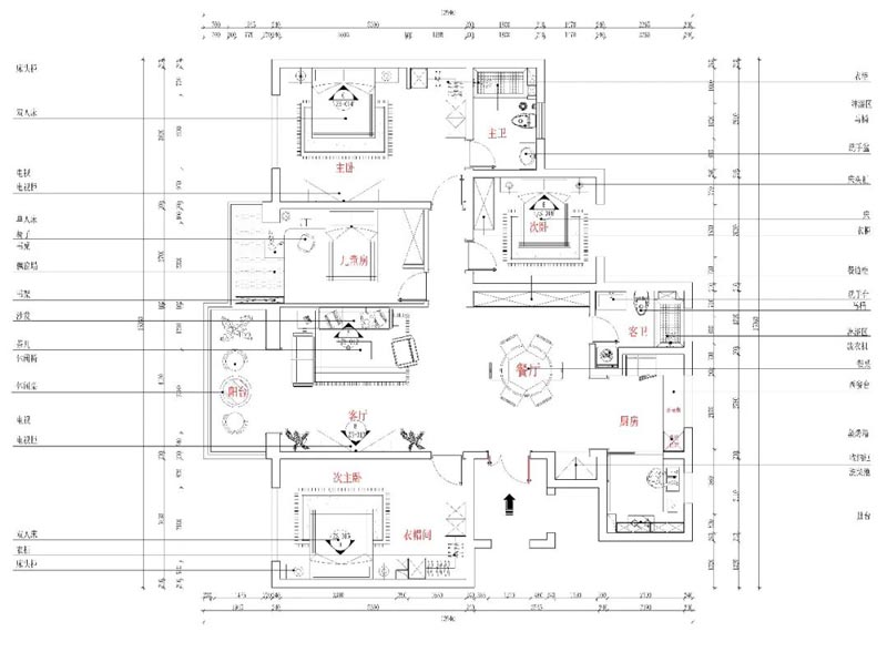 翰林甲第166㎡平面布置圖