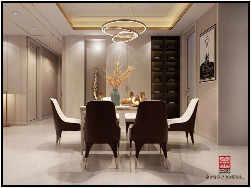 翰林甲第166㎡輕奢風格裝修效果圖