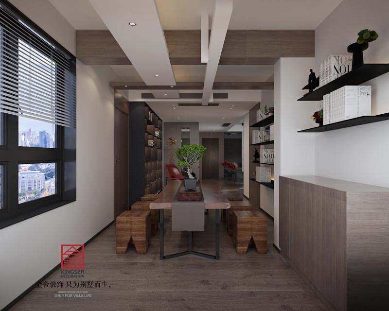 榮盛華府190㎡現(xiàn)代極簡(jiǎn)裝修效果圖