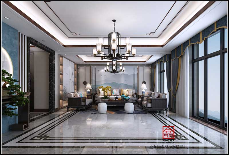 大者別墅裝修-280平米-現(xiàn)代風格效果圖