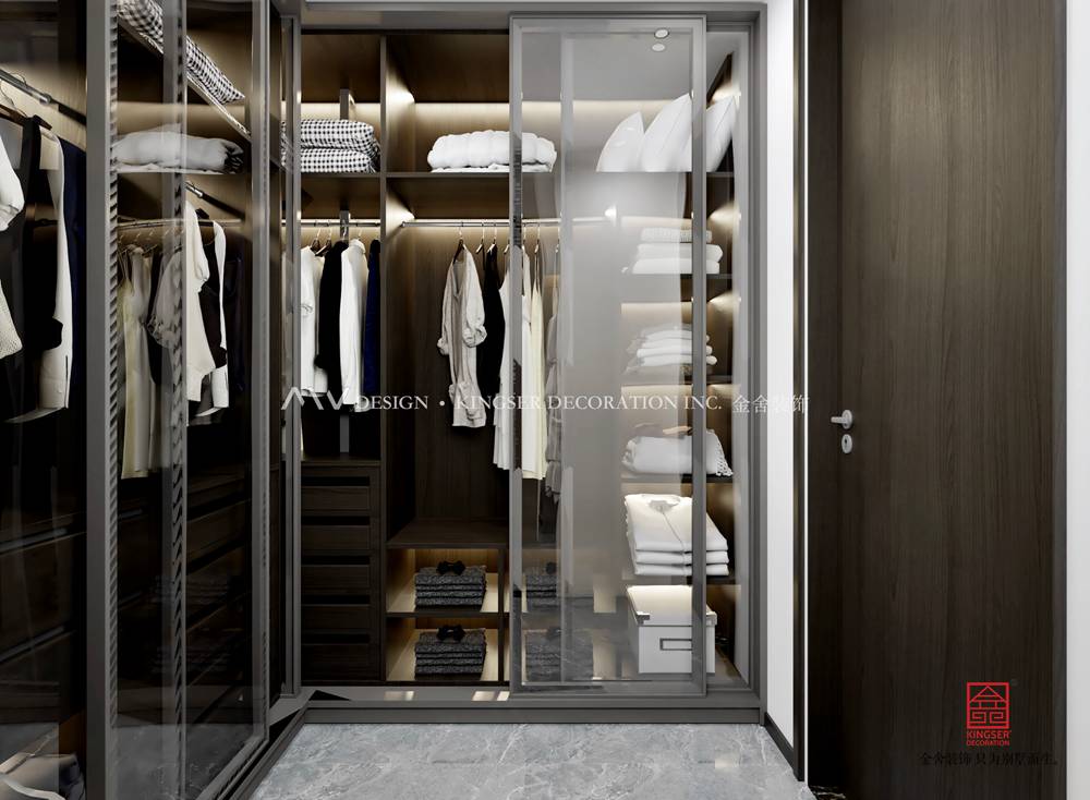 東南智匯城190平米裝修-衣帽間