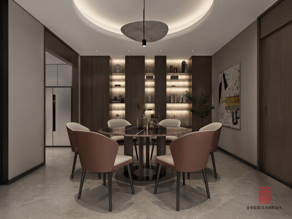 開元府398平米新中式風(fēng)格裝修-餐廳