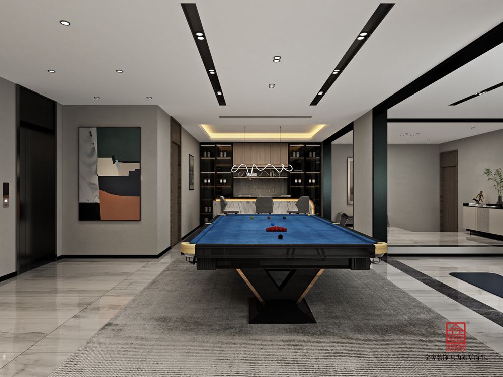 開元府398平米新中式風(fēng)格裝修-休息室