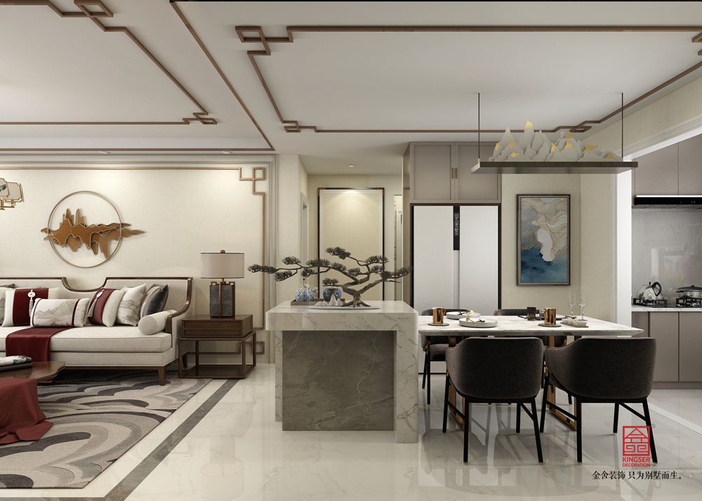 國宅150平米新中式風(fēng)格裝修-餐廳