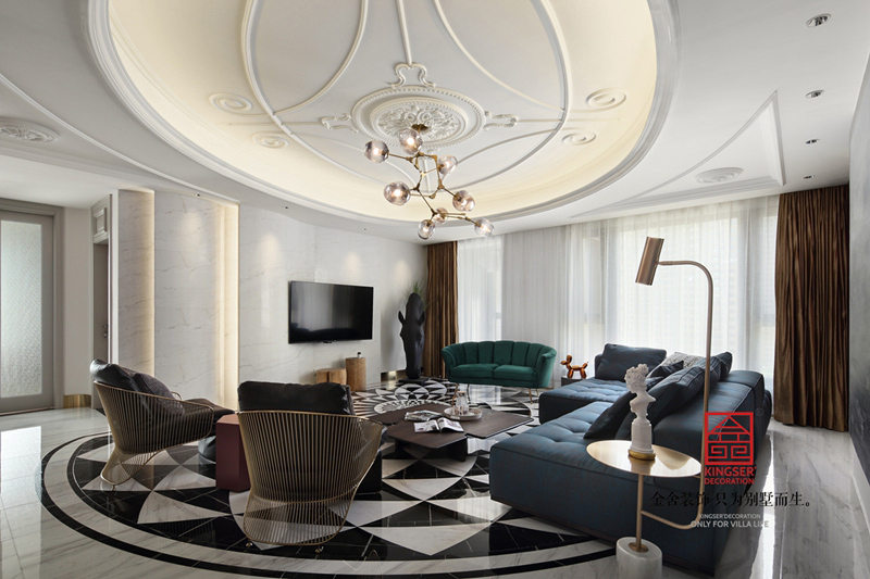 天山九峯210㎡當(dāng)代風(fēng)格裝修實(shí)景圖