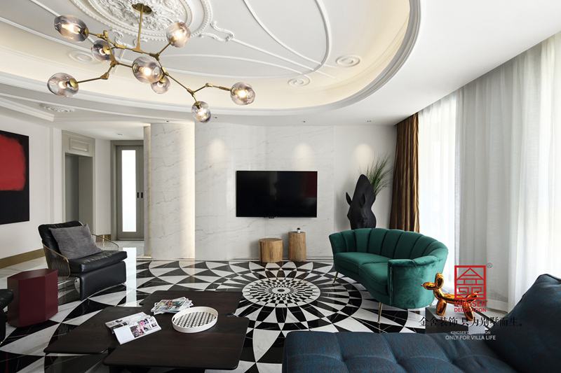 天山九峯210㎡當(dāng)代風(fēng)格裝修實(shí)景圖