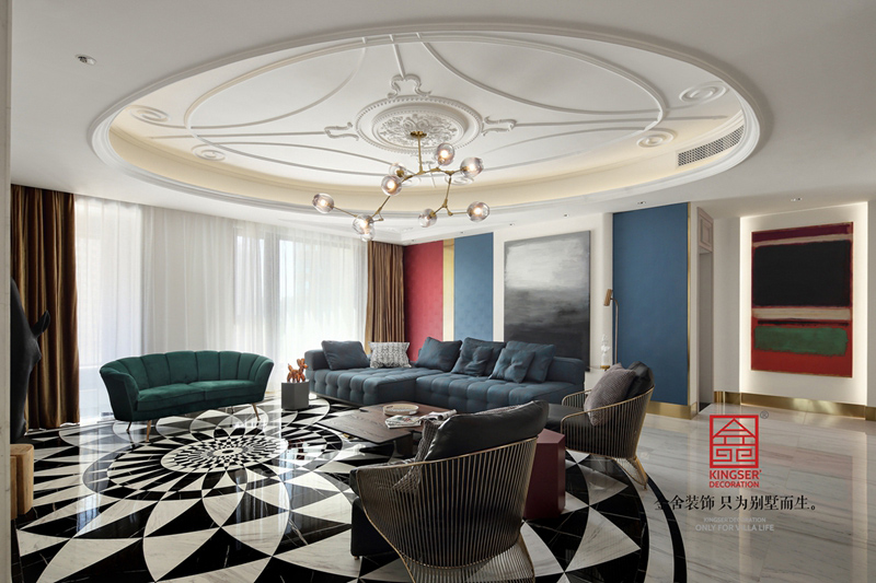 天山九峯210㎡當(dāng)代風(fēng)格裝修實(shí)景圖