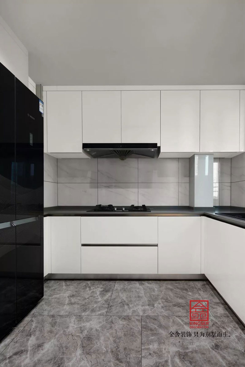 天山九峯裝修北歐風格廚房實景圖