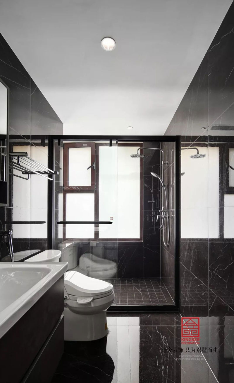 天山九峯裝修北歐風格衛(wèi)生間實景圖