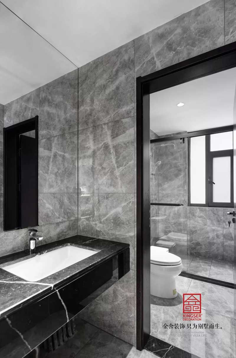 天山九峯裝修北歐風格衛(wèi)生間實景圖