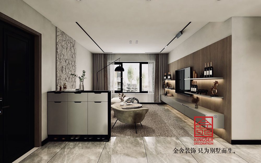 國(guó)赫天著130平米現(xiàn)代簡(jiǎn)約裝修-客餐廳