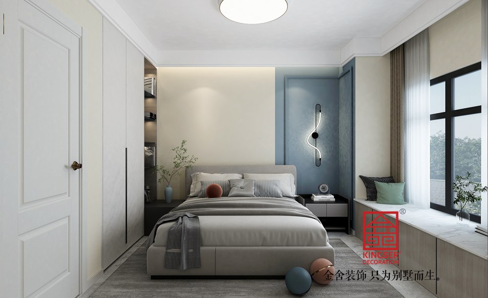 天山熙湖二期91平米-現(xiàn)代極簡(jiǎn)風(fēng)格-臥室