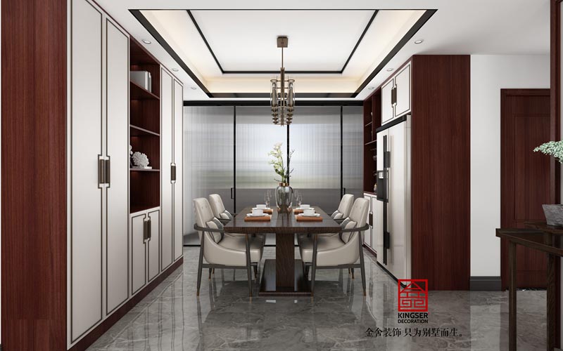 東城國(guó)際140平新中式風(fēng)格裝修效果圖