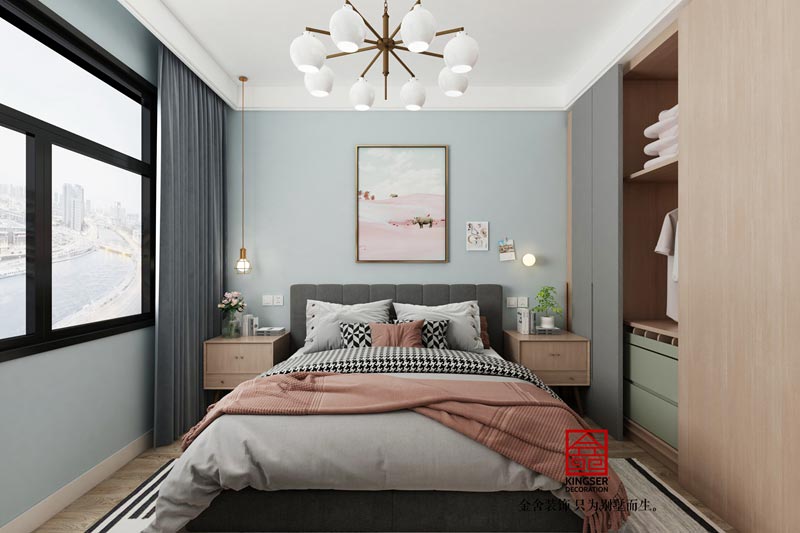 東城國(guó)際140平新中式風(fēng)格裝修效果圖