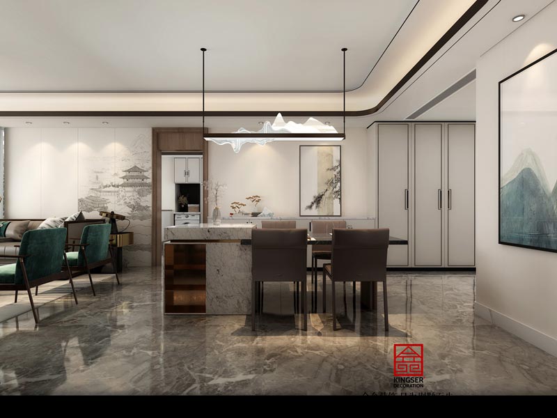 大者260平米底躍裝修新中式效果圖