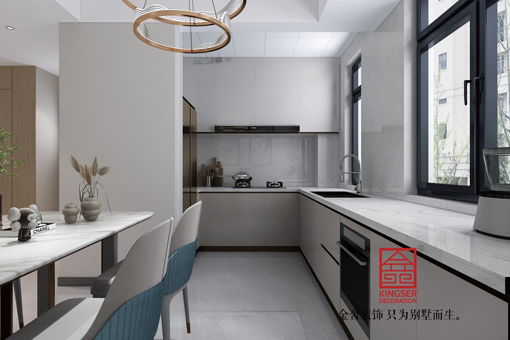 綠城誠(chéng)園118平米現(xiàn)代簡(jiǎn)約風(fēng)格裝修-廚房