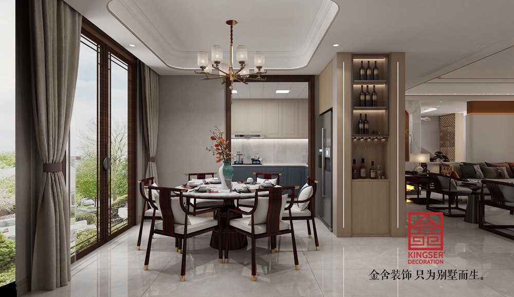皓順府370平新中式風格裝修-餐廳