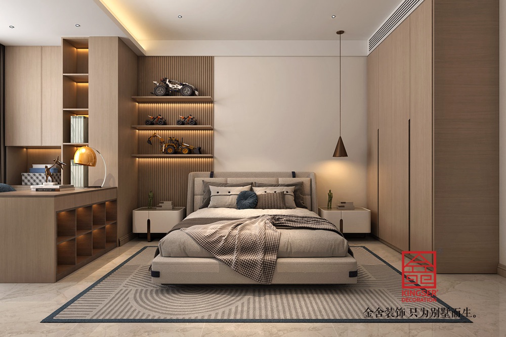 錦江府152平米現(xiàn)代簡(jiǎn)約風(fēng)格裝修臥室