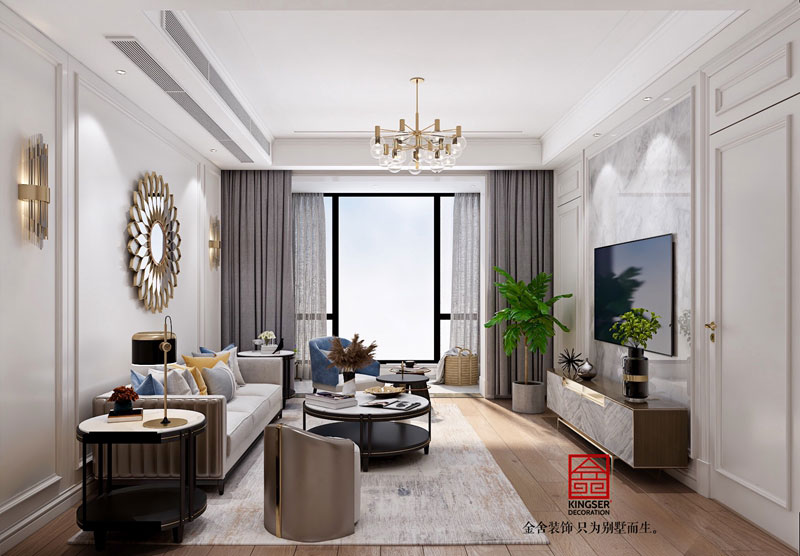 融創(chuàng)中心180平米現(xiàn)代輕奢裝修效果圖