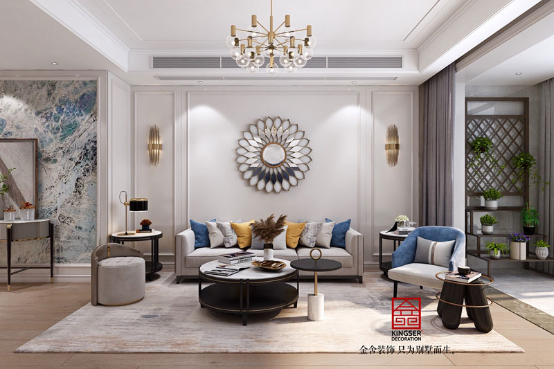 融創(chuàng)中心180平米現(xiàn)代輕奢裝修效果圖