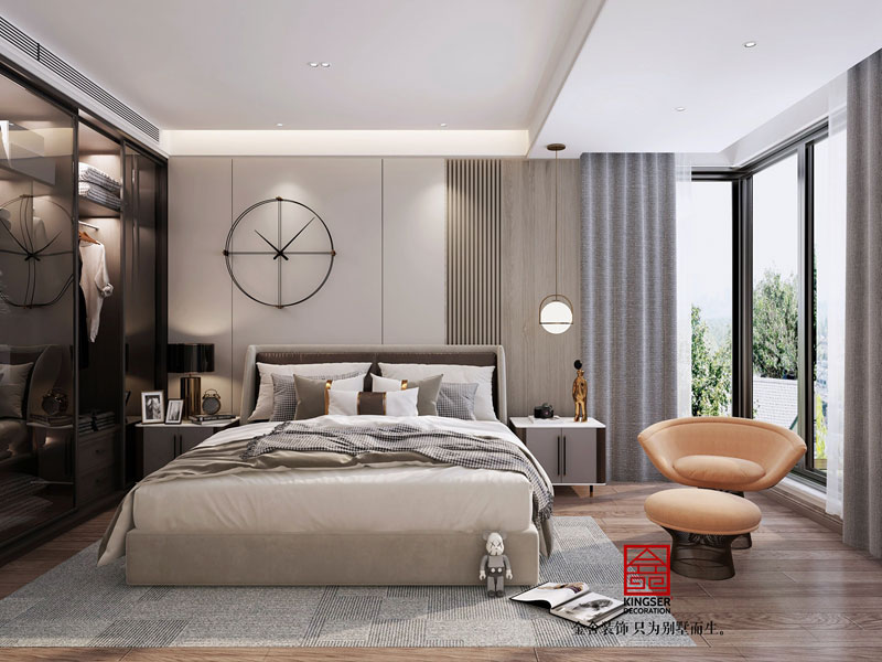 融創(chuàng)中心180平米現(xiàn)代輕奢裝修效果圖